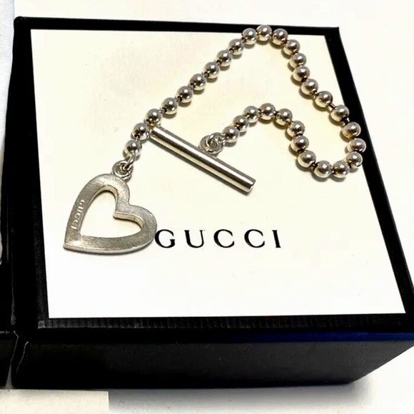 LUXURY GUCCI bracelet Sterling Silver 925 - Picture 1 of 9
